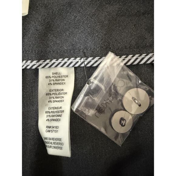 Calvin Klein Modern Fit Gray Career Work Trouser Slacks Dress Pants 16 Grey NWOT - Picture 4 of 8